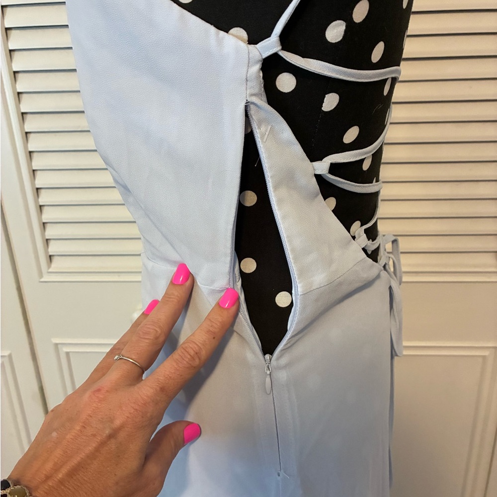 Tobi Sky Blue Rise Above Maxi Dress with Slit. XS - Picture 7 of 12